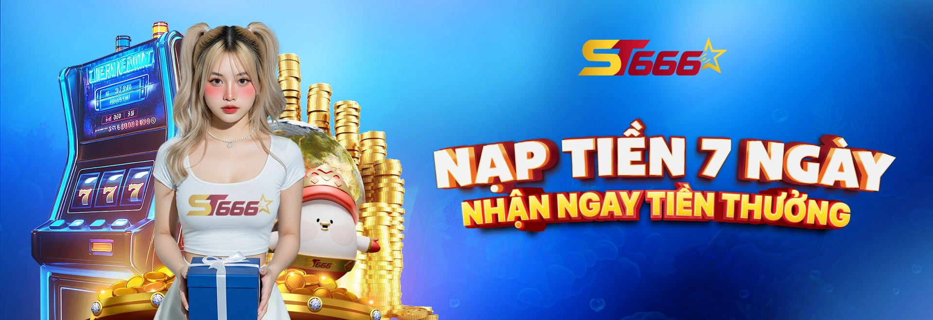 Nạp tiền 7 ngày liên tục để nhận thưởng lớn tại ST666
