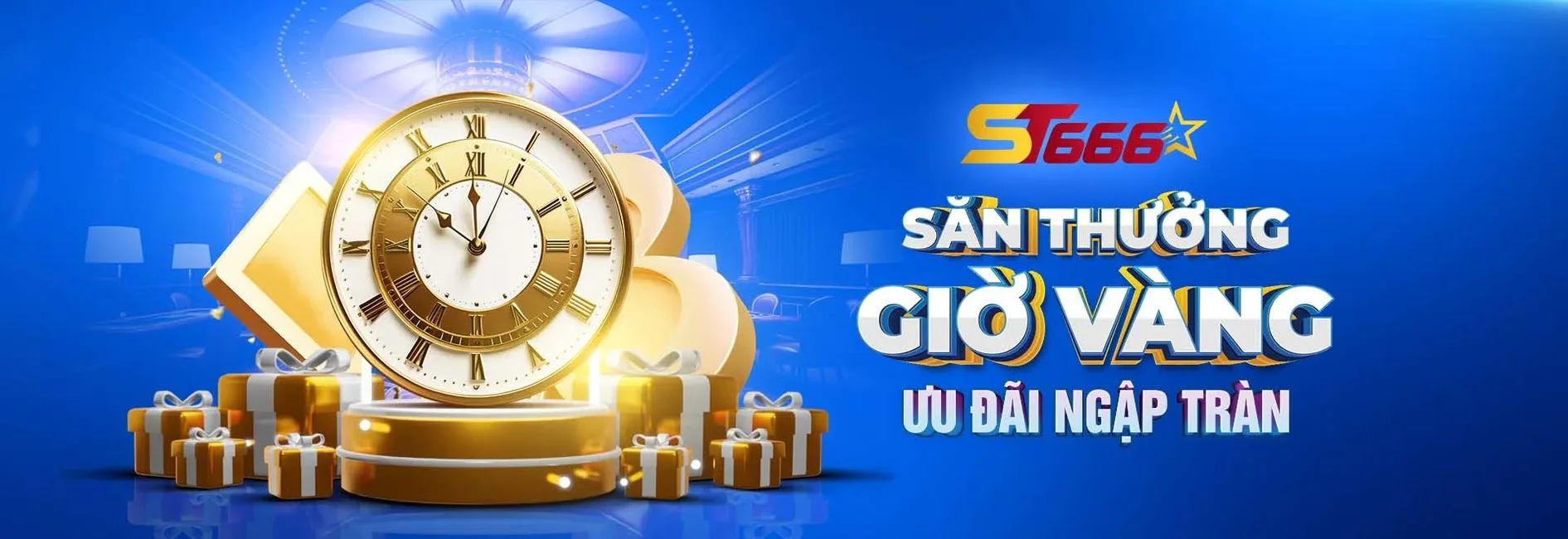 Khuyến mãi giờ vàng với nhiều phần thưởng tại ST666